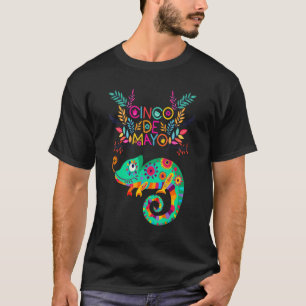 T-shirt Chameleon Animal Cinco De Mayo 2022 Fiesta Tee