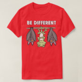 T-shirt Chameleon Bat Fairytale Be Different (Design devant)