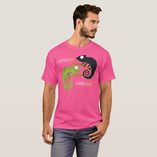 T-shirt Chameleon Chameleoff I Reptile Lizard Terrarium (Devant entier)