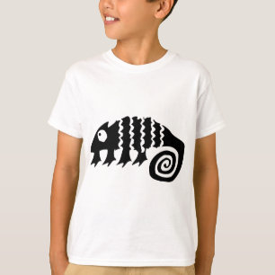 T-shirt Chameleon, dessin africain