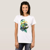 T-shirt Chameléon galactique (Devant entier)