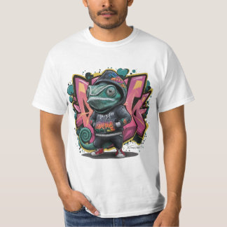 T-shirt Chameleon graffitti