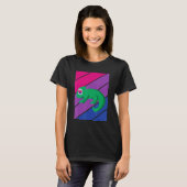 T-shirt Chameleon Pride Bisexual Drapeau Lgbtq Fier Ally P (Devant entier)