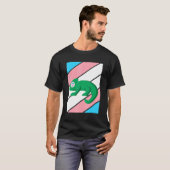 T-shirt Chameleon Pride Transgenre Drapeau LGBT Fière Ally (Devant entier)