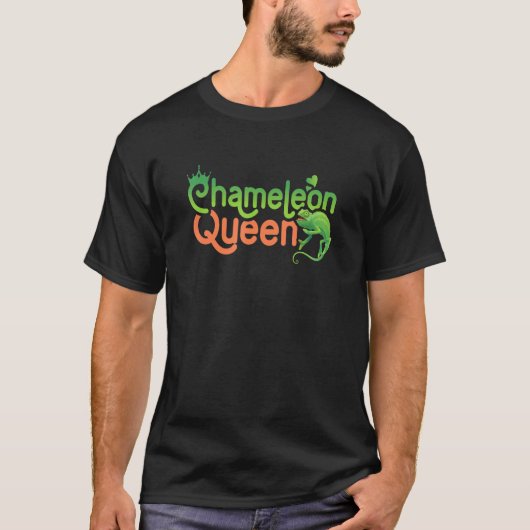 T-shirt Chameleon Queen  Chameleon Mom Lizard Reptile (Devant)