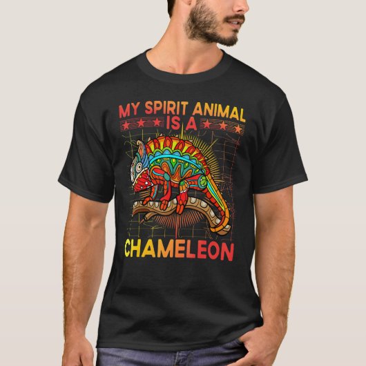 T-shirt Chameleon Saying 8 (Devant)
