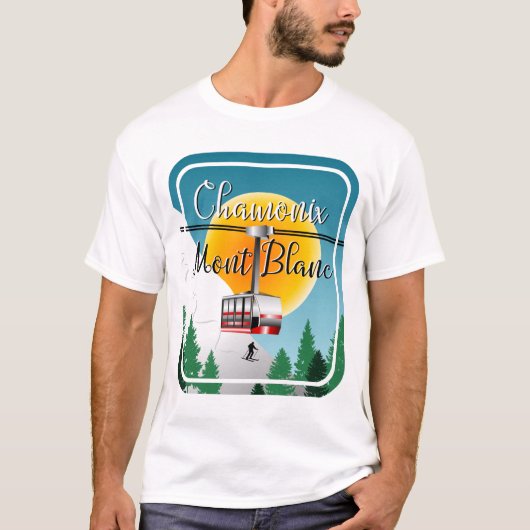 T-shirt Chamonix Mont Blanc France (Devant)