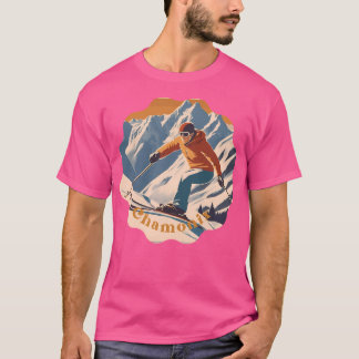 T-shirt Chamonix Mont Blanc France - Vintage voyage