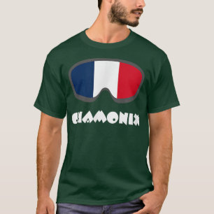 T-shirt Chamonix Ski Goggles France 25