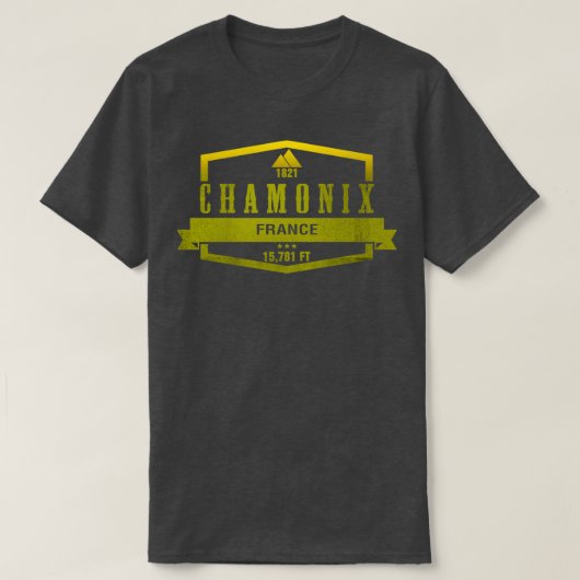 T-shirt Chamonix Station de ski France (Design devant)