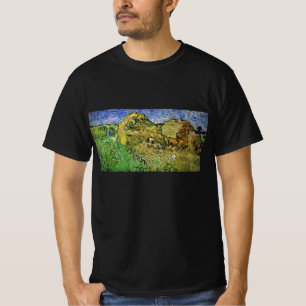 T-shirt Champ avec meules de blé par Vincent van Gogh