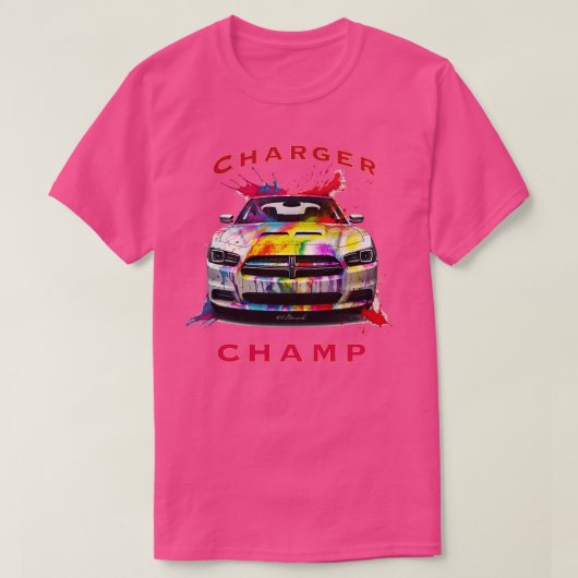 T-shirt Champ Chargeur Dodge (Design devant)