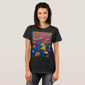 T-shirt Champ Coloré De Fleurs (Devant entier)