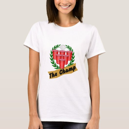 T-shirt Champ de Beer Pong (Devant)