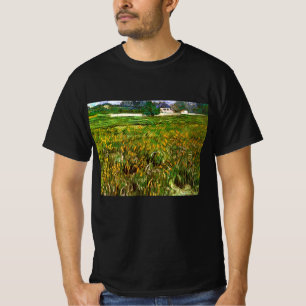 T-shirt Champ de blé à Auvers par Vincent van Gogh