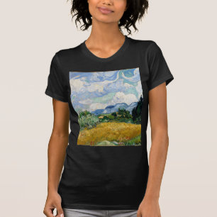 T-shirt Champ de blé de Vincent van Gogh avec l'art de
