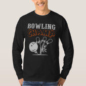 T-shirt Champ de Bowling Retro cool pour hommes (Devant)