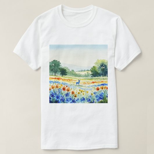 T-shirt Champ de fleurs (Design devant)