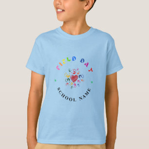 T-shirt Champ de l'école jour bleu enfant Team Cheer Squad