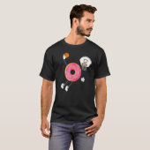 T-shirt Champ de nourriture Dunking Donut Hole (Devant entier)