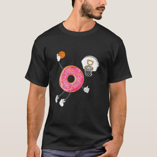T-shirt Champ de nourriture Dunking Donut Hole (Devant)