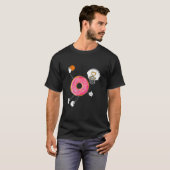 T-shirt Champ de nourriture Dunking Donut Hole (Devant entier)