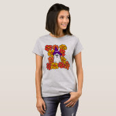 T-shirt Champ fleur de fantôme d'Halloween mignon (Devant entier)