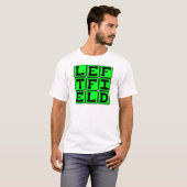 T-shirt Champ gauche, position de baseball (Devant entier)
