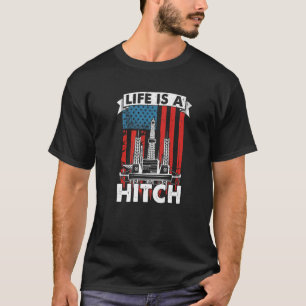 T-shirt Champ Pétrolifère Drapeau États-Unis Fracturation