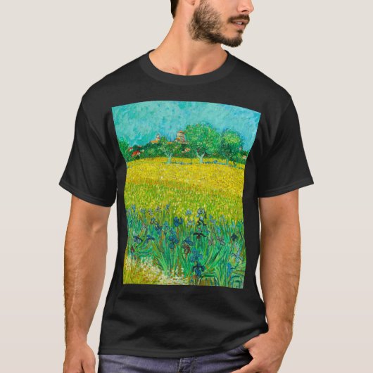 T-shirt Champ Van Gogh avec Irises près d'Arles (Devant)