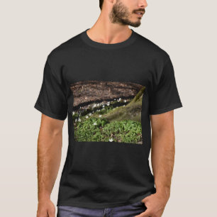 T-shirt 'Champagne-boomstam-fusie'