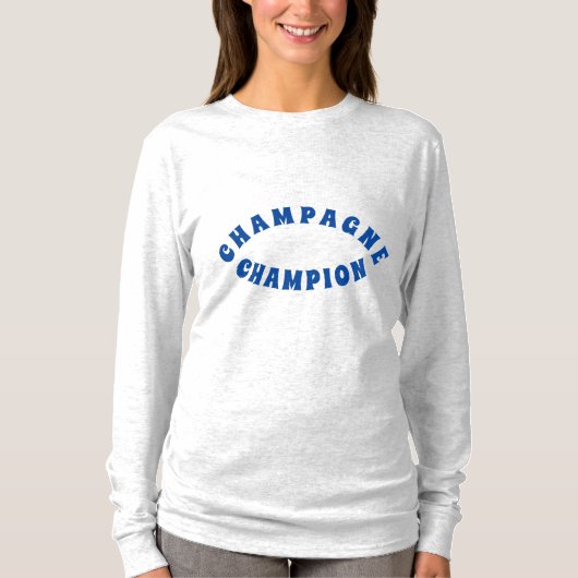 T-shirt Champagne Champion (Devant)