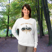 T-shirt Champagne Shimmer White