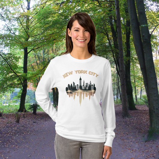 T-shirt Champagne Shimmer White