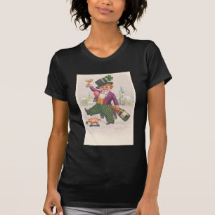 T-shirt Champagne vintage Shamrock Jour de la Saint Patric