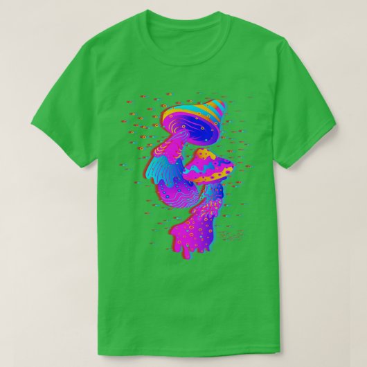 T-shirt Champhrooms Glitch Psychedelic (Design devant)