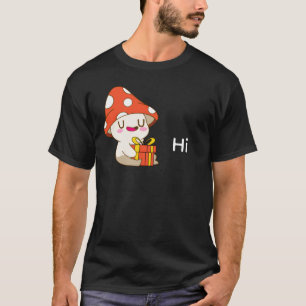 T-shirt Champignon Adorable et Heureux avec Cadeau – Joyeu