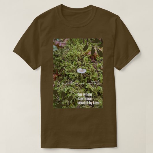 T-shirt Champignon Belknap avec citation (Design devant)