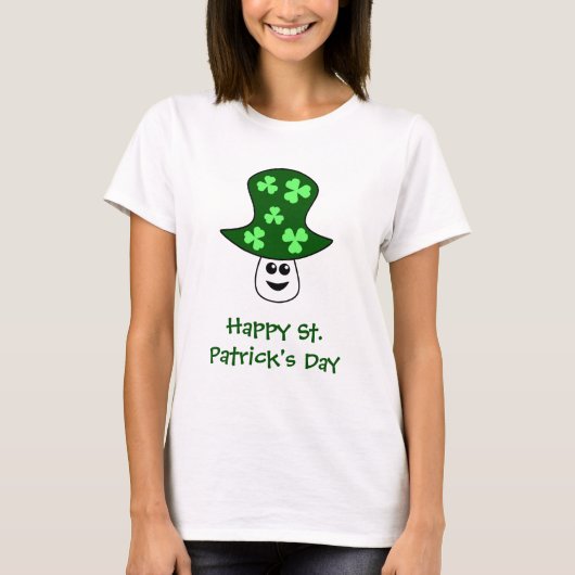 T-Shirt Champignon de la Saint-Patrick (Devant)