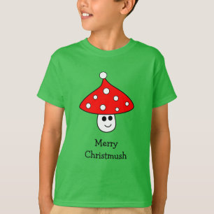 T-shirt champignon de Santa Hat (Enfant)