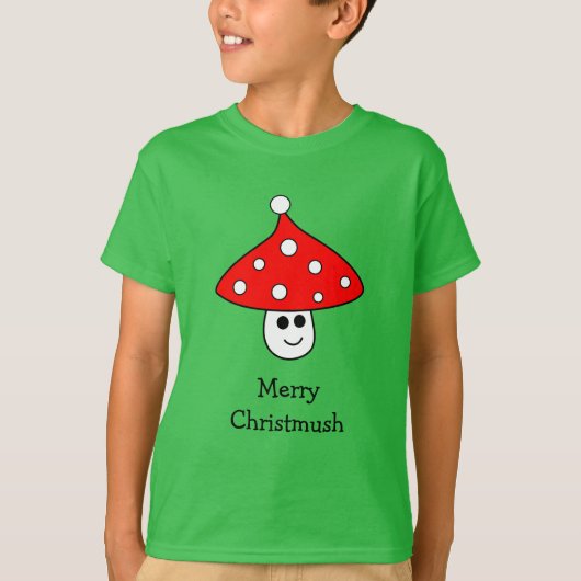T-shirt champignon de Santa Hat (Enfant) (Devant)