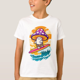 T-shirt Champignon de surf Dude : Psychedelic Fun Summer V