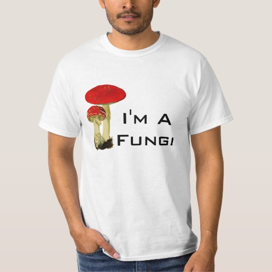 T-shirt Champignon drôle je suis un calembour de (Devant)