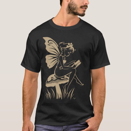 T-shirt Champignon Fée Cottagecore (Devant)