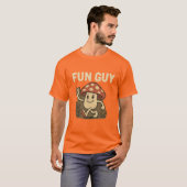 T-shirt champignon « Fun Guy » – Tee-shirt pun drô (Devant entier)