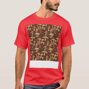 T-shirt Champignon Motif sans pièce Fungus Hippie Shroom E