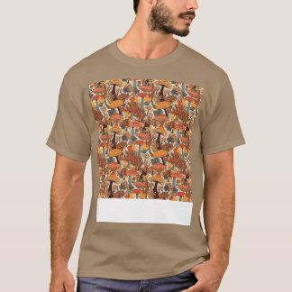 T-shirt Champignon Motif sans pièce Fungus Hippie Shroom E