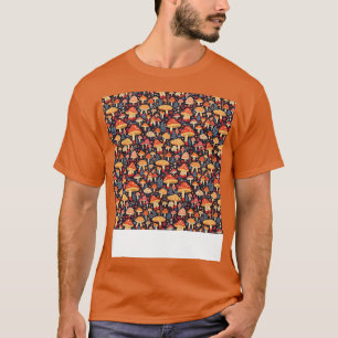 T-shirt Champignon Motif sans pièce Fungus Hippie Shroom E