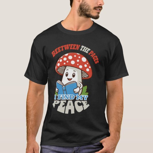 T-shirt champignon paix - comptable (Devant)