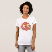 T-shirt Champignon psychédélique tripant - Boho coloré (Devant entier)